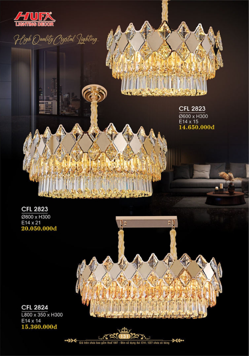 Bảng giá đèn trang trí HUFA